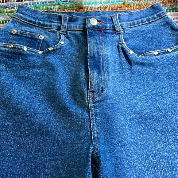VTG- Denim & Co Bling Capri Jeans- #1901 - Picture 4 of 15